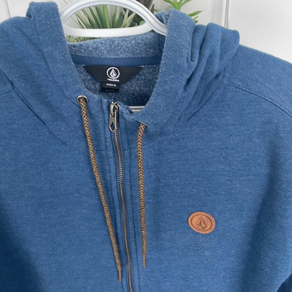 Volcom blue zip up hoody - Picture 3 of 6